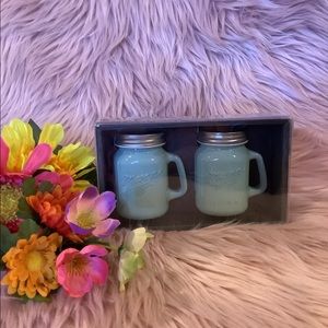 Mason jar pepper and & salt shakers